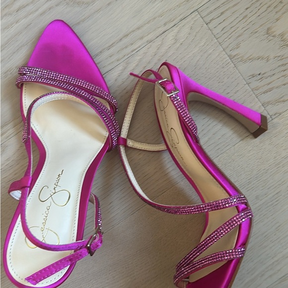 Jessica Simpson Pyine Heels in Bright Pink - 7 - Picture 7 of 10